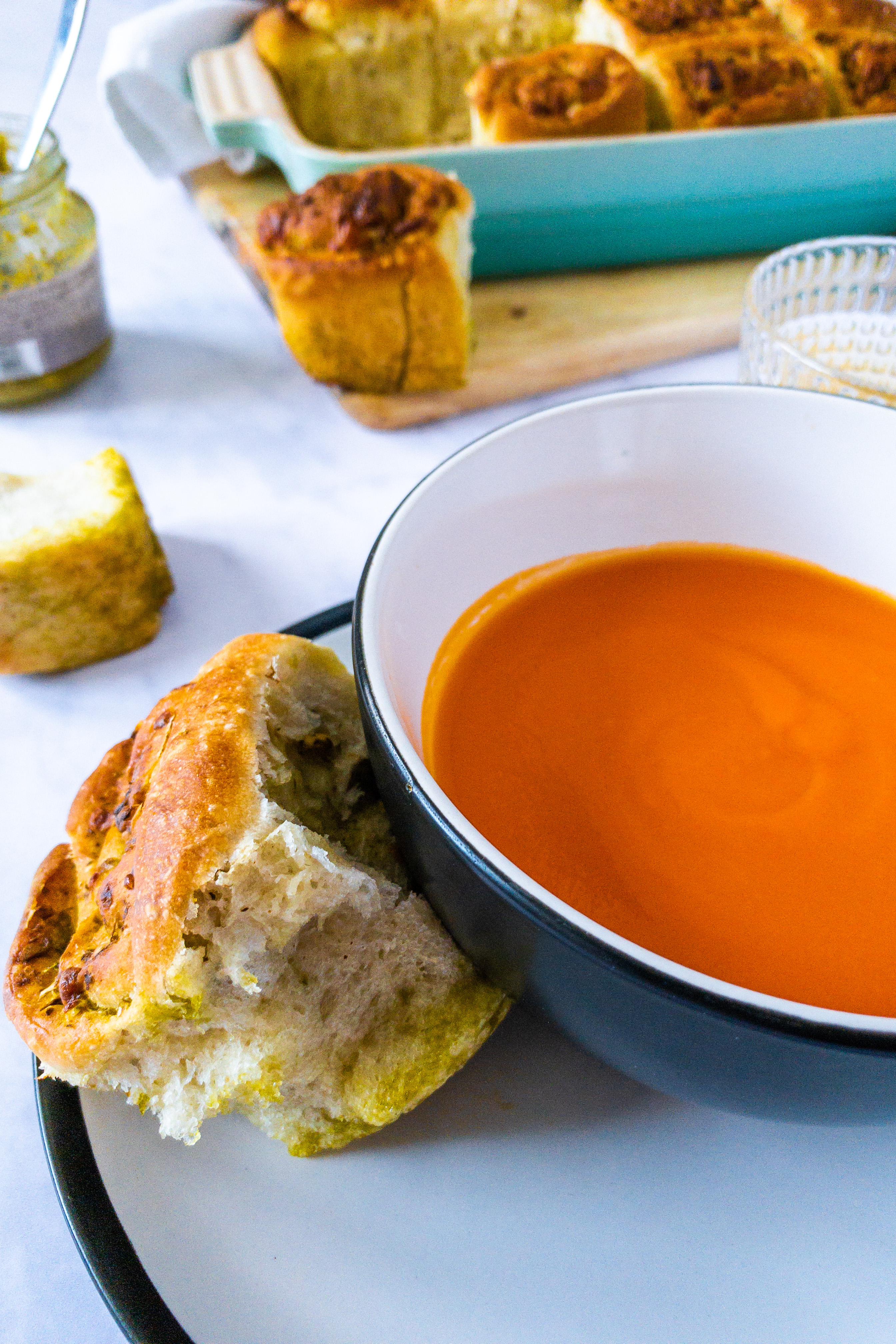 Pesto Swirl Tear and Share