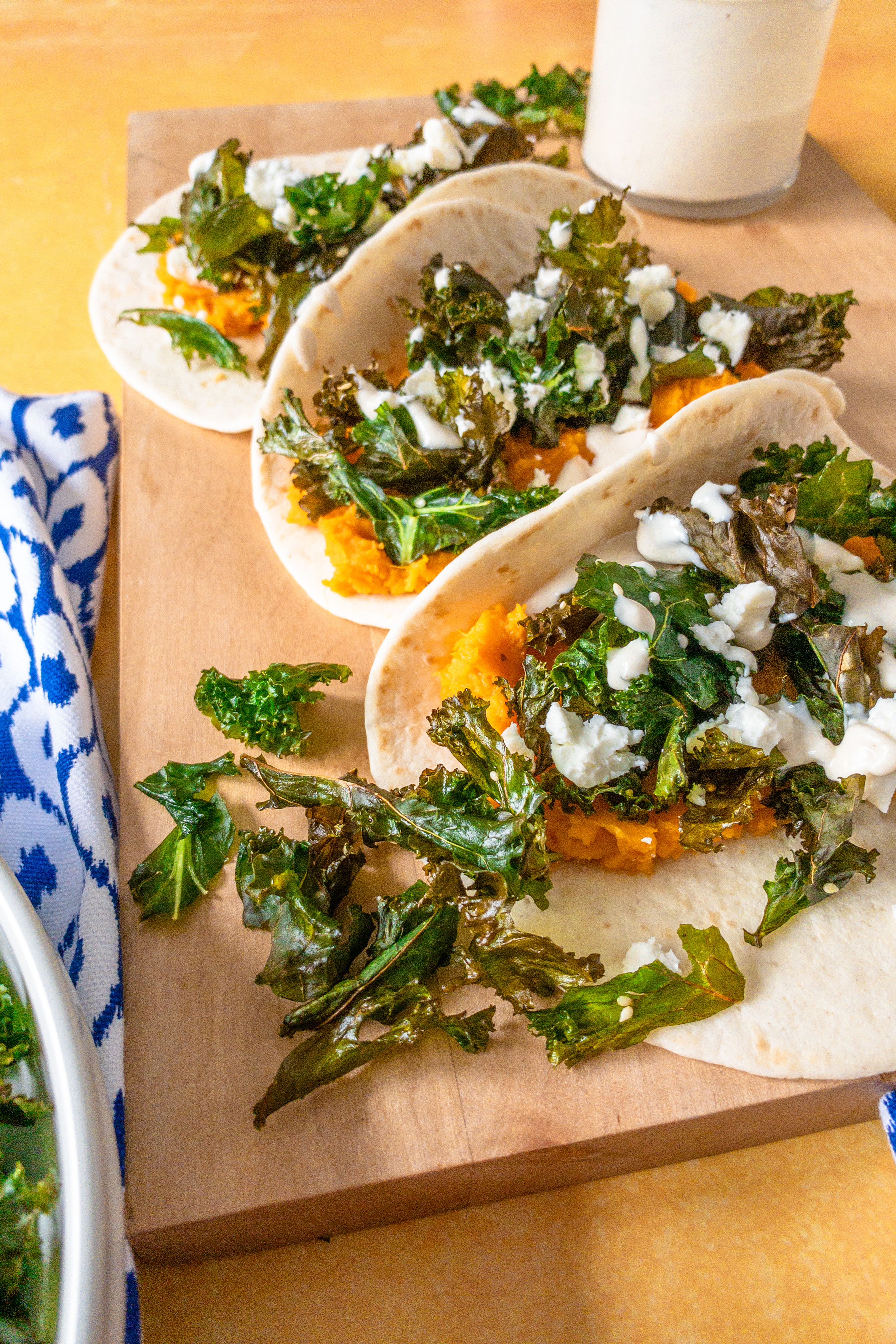Sweet Potato and Kale Tacos
