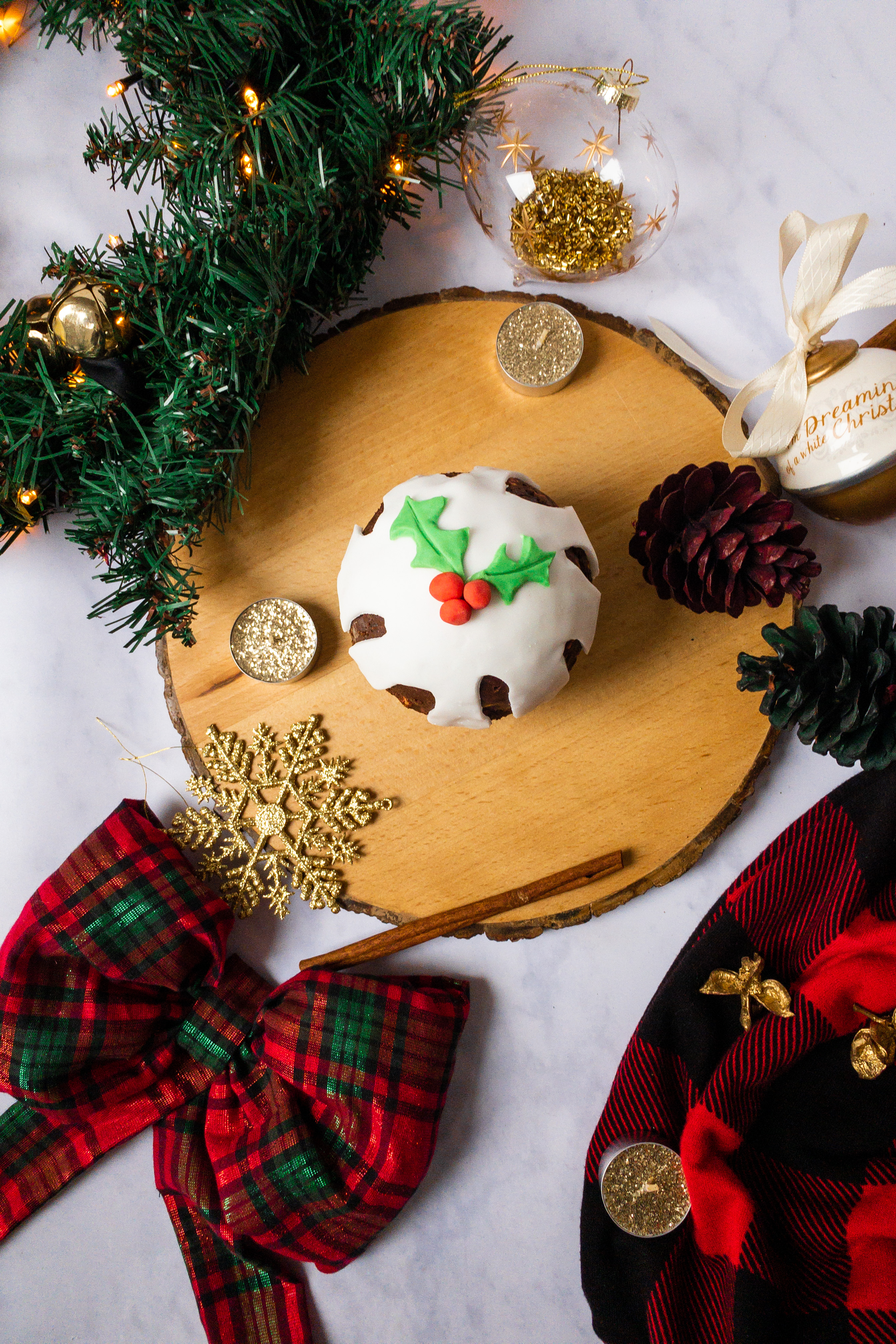 Rocky Road Christmas Pudding