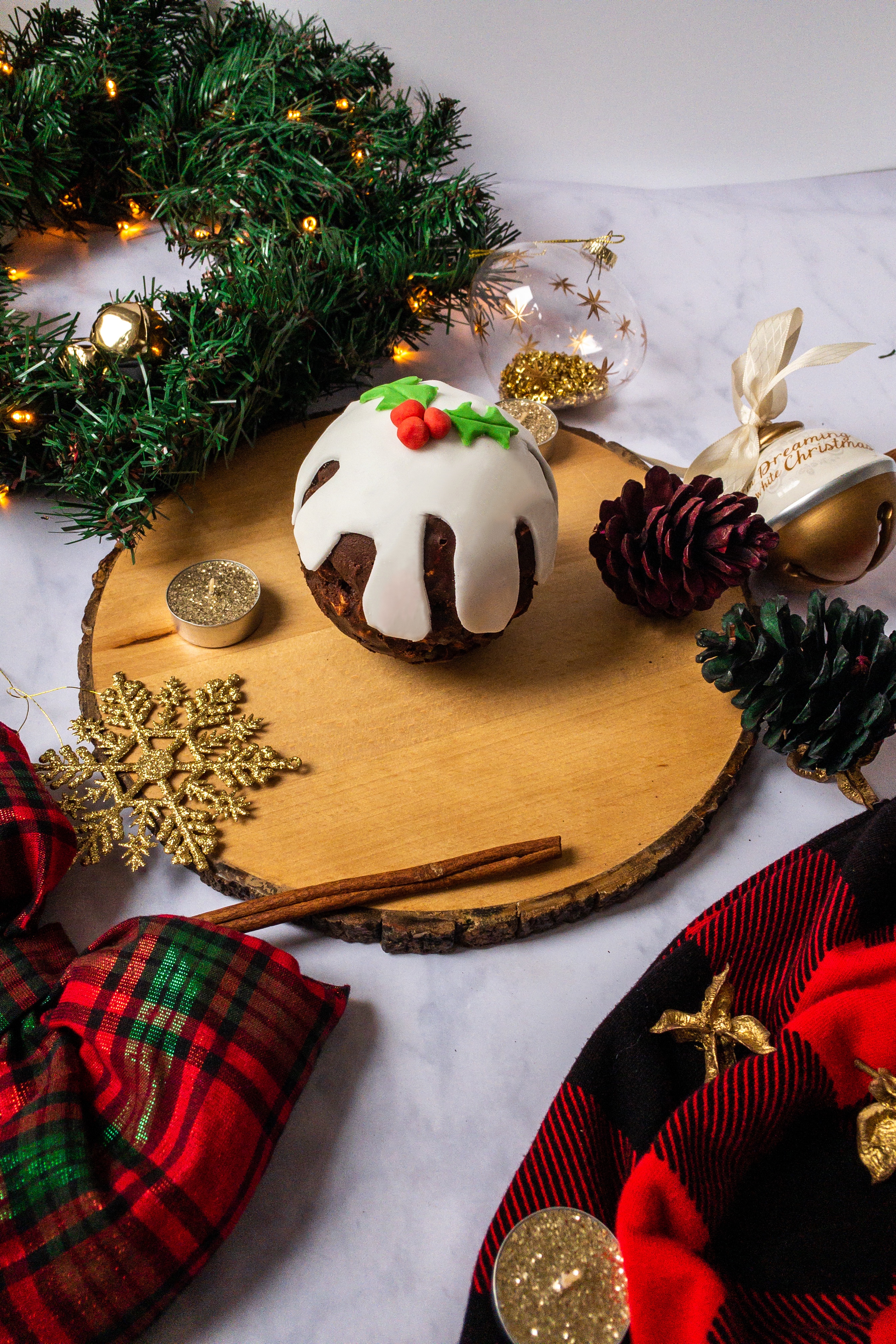 Rocky Road Christmas Pudding