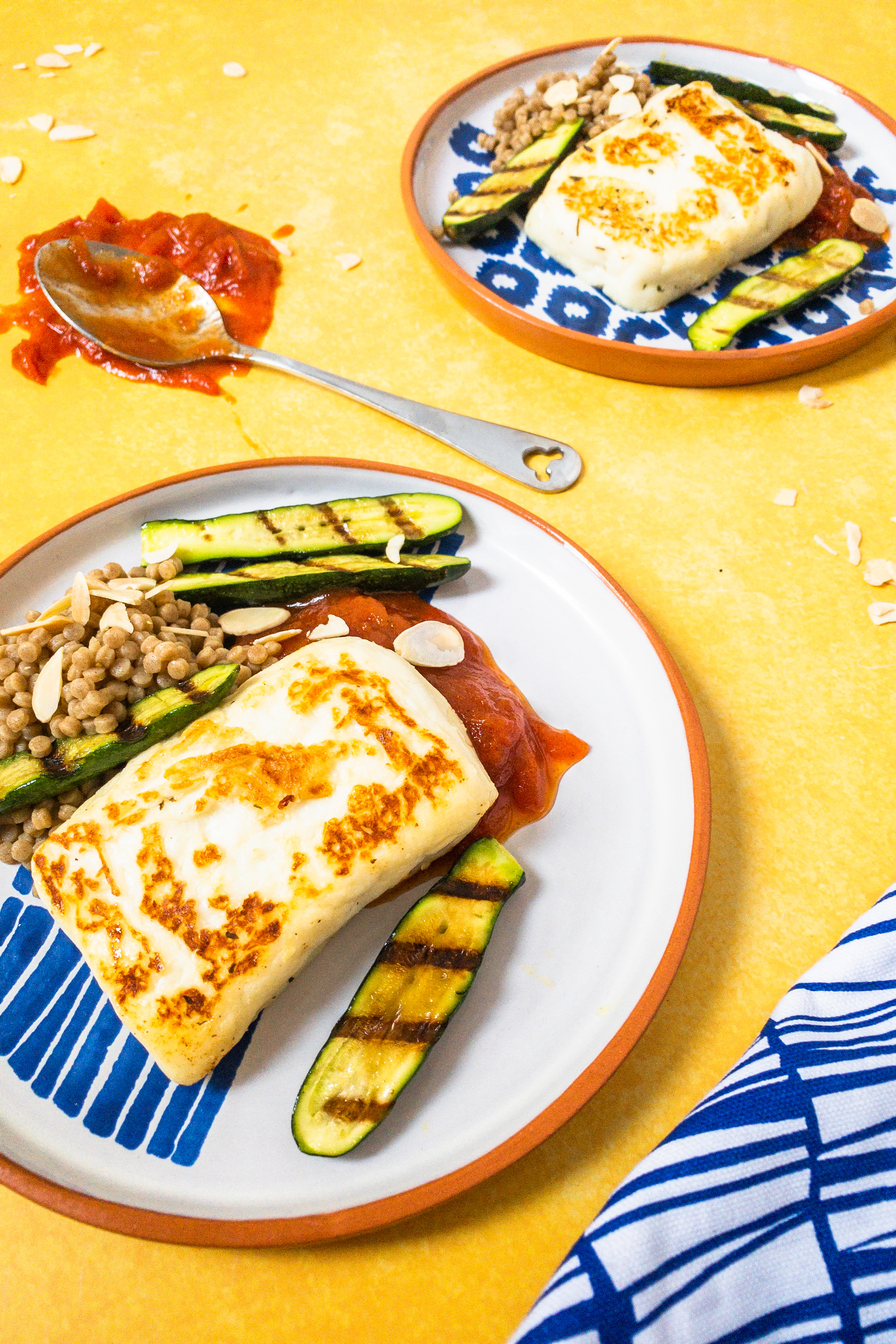 Halloumi Steaks with Tomato Jam