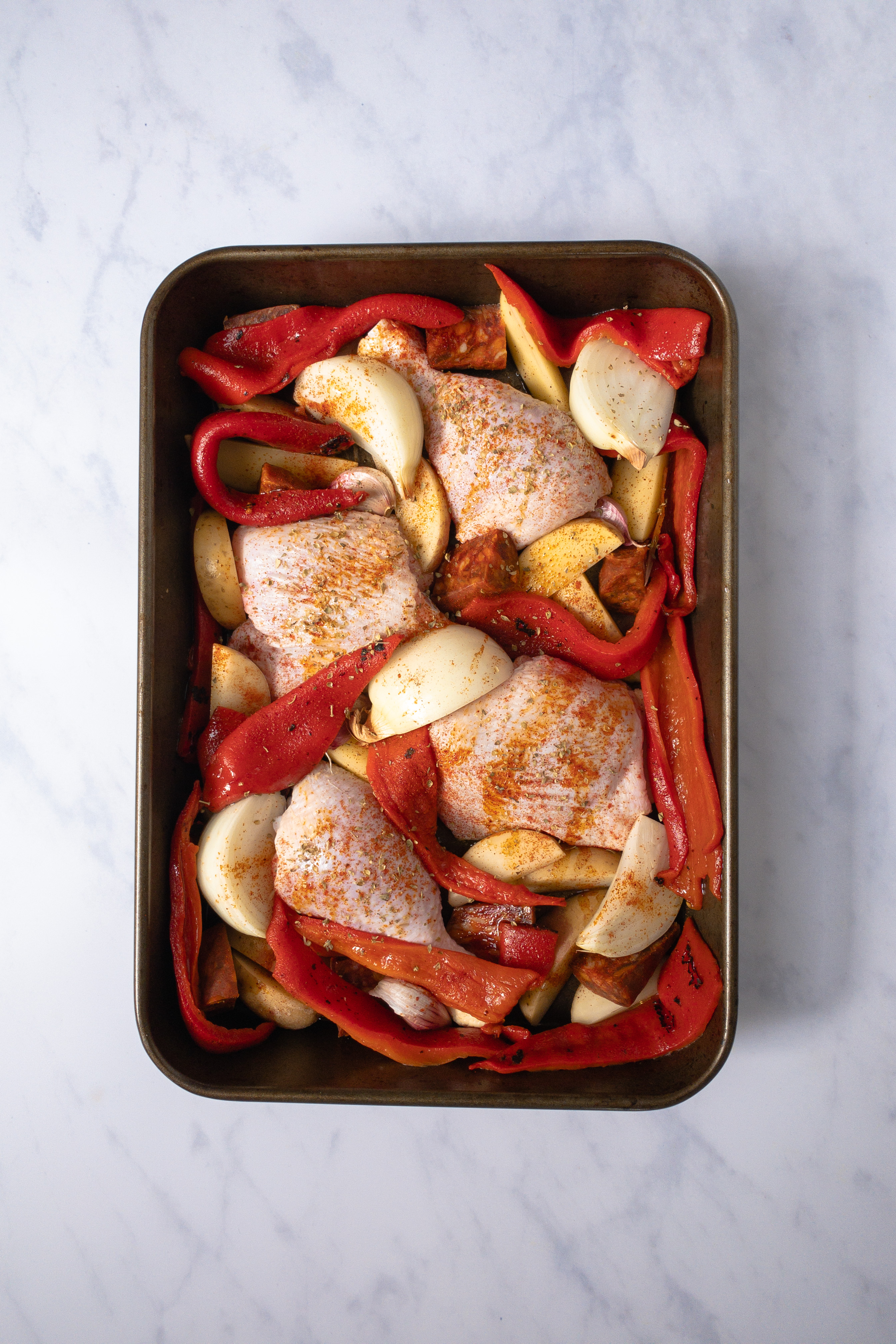 Chicken and Chorizo Traybake