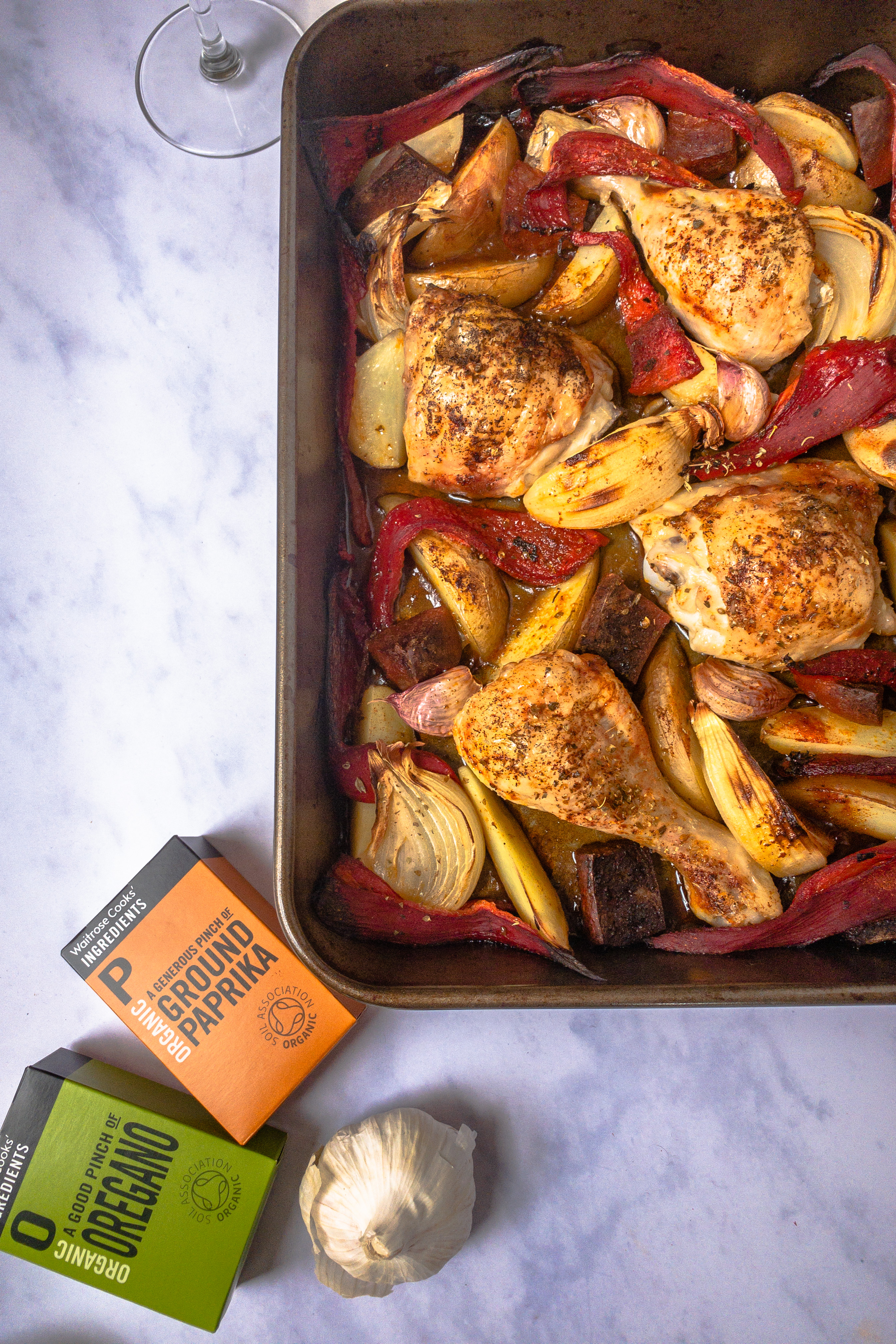 Chicken and Chorizo Traybake