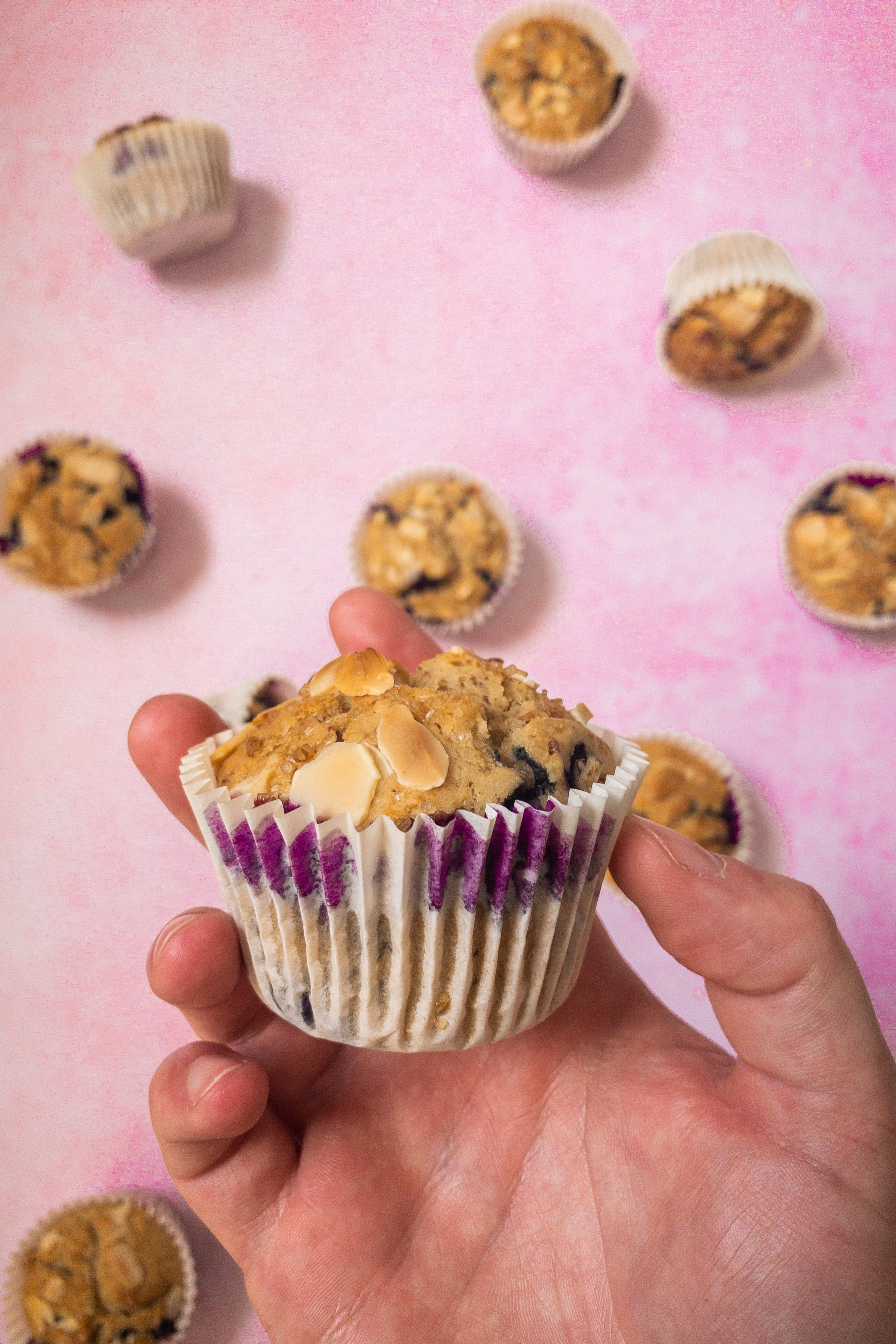 Blueberry Almond Butter Muffins