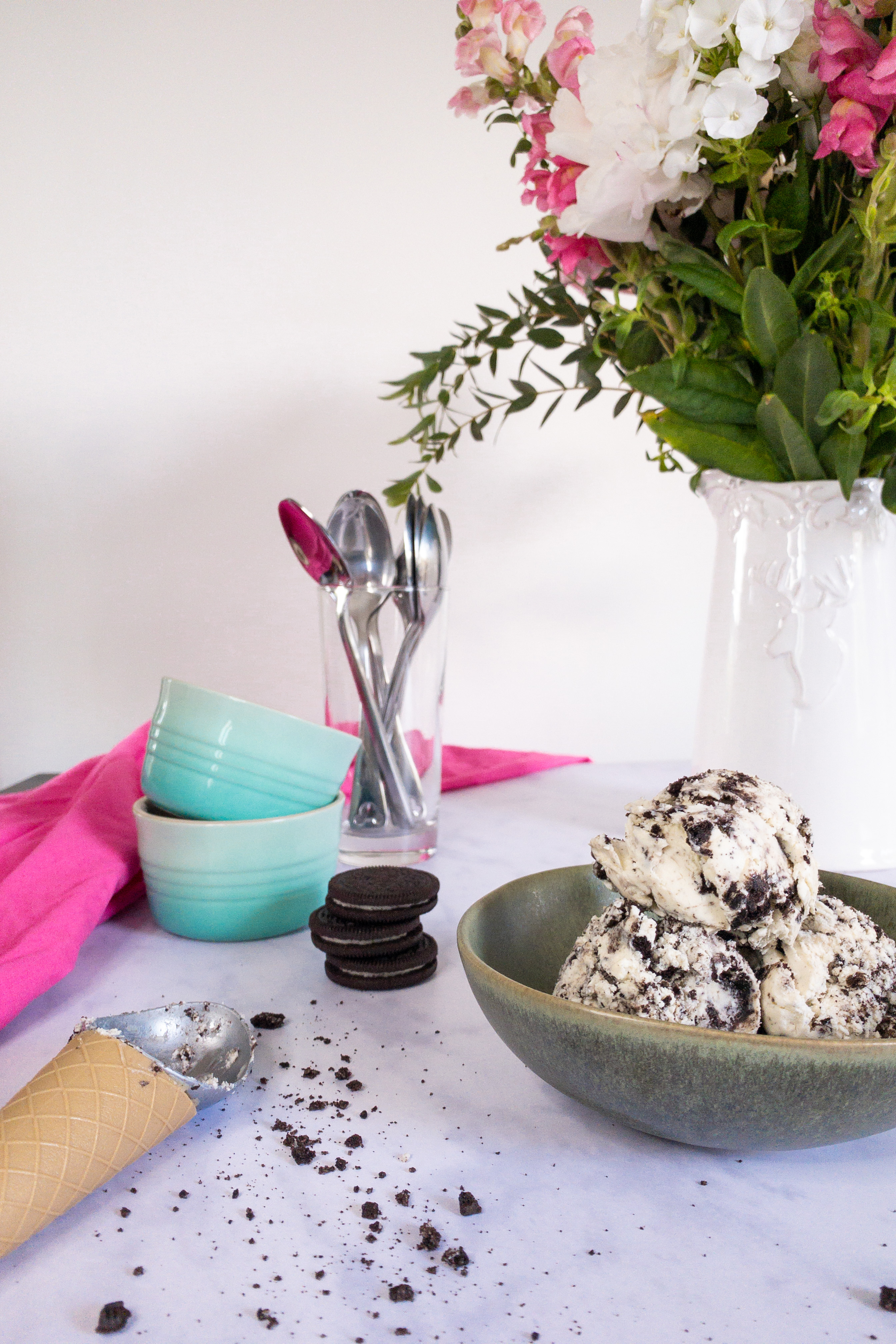 No Churn Cookies and Cream Ice Cream