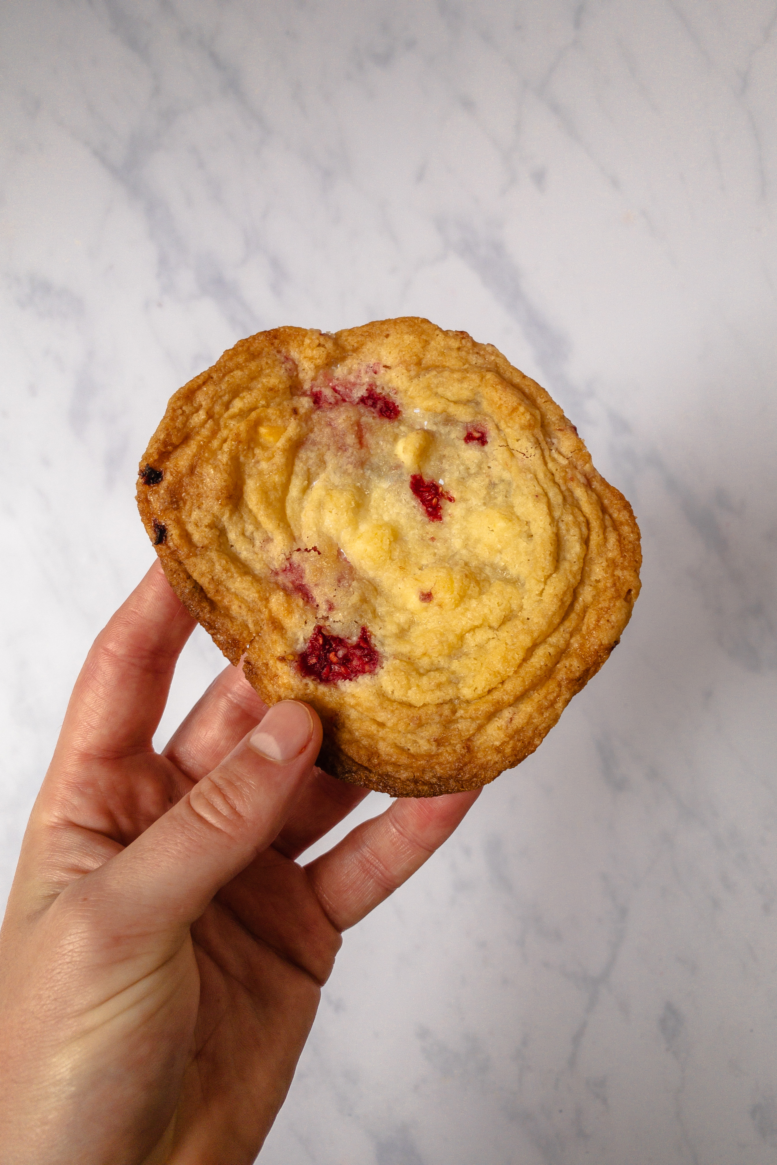 White Chocolate and Raspberry Cookies