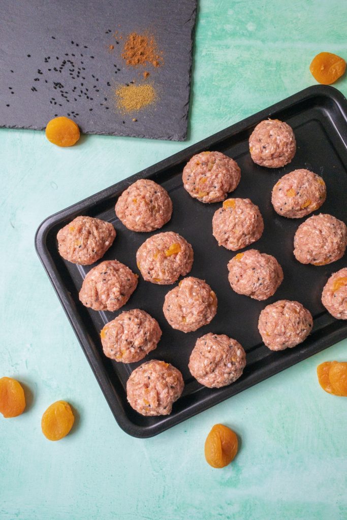 Rolled Moroccan Lamb Meatballs