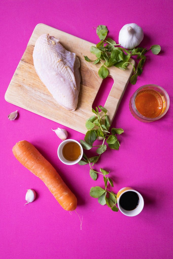 Sticky Honey Garlic Chicken Ingredients