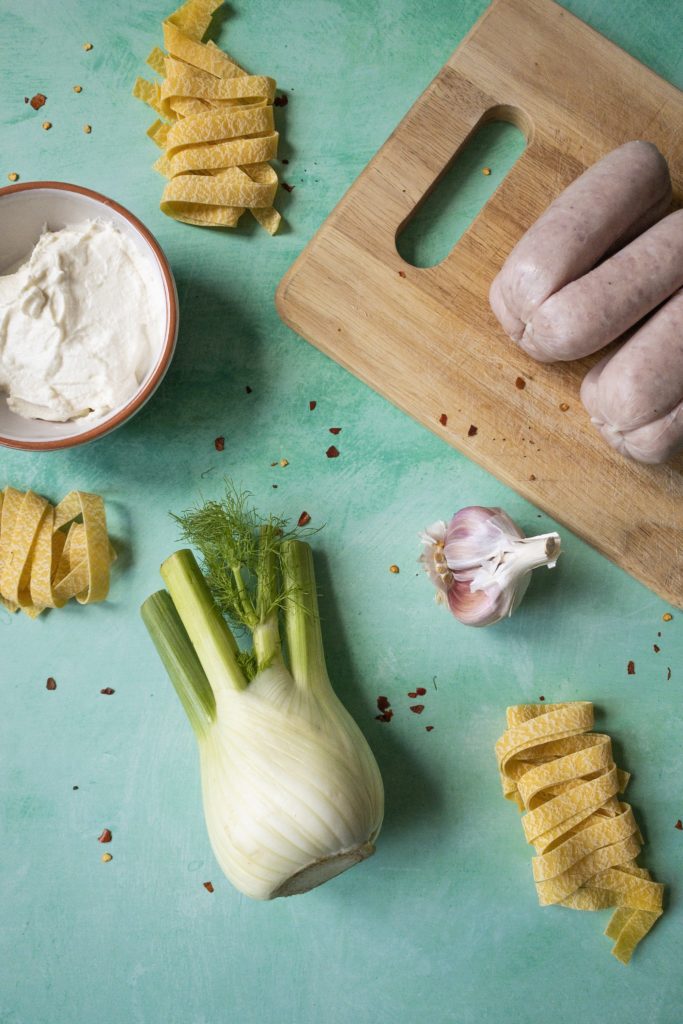 Sausage & Fennel Pasta Ingredients