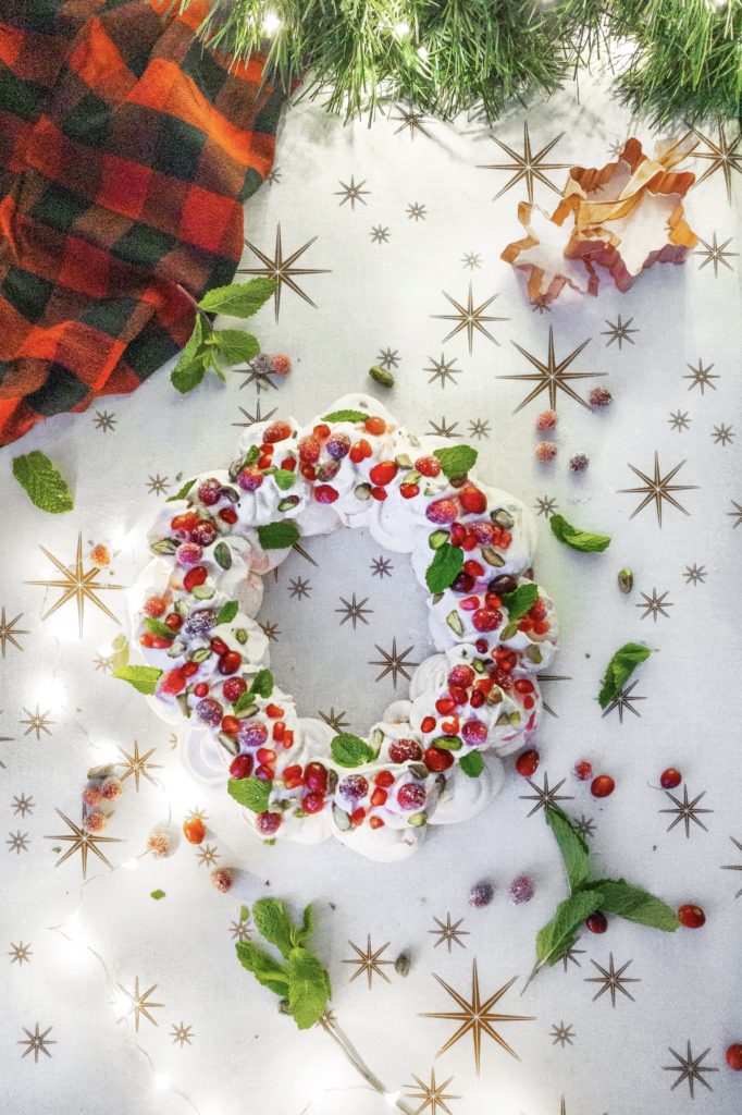 Christmas Meringue Wreath