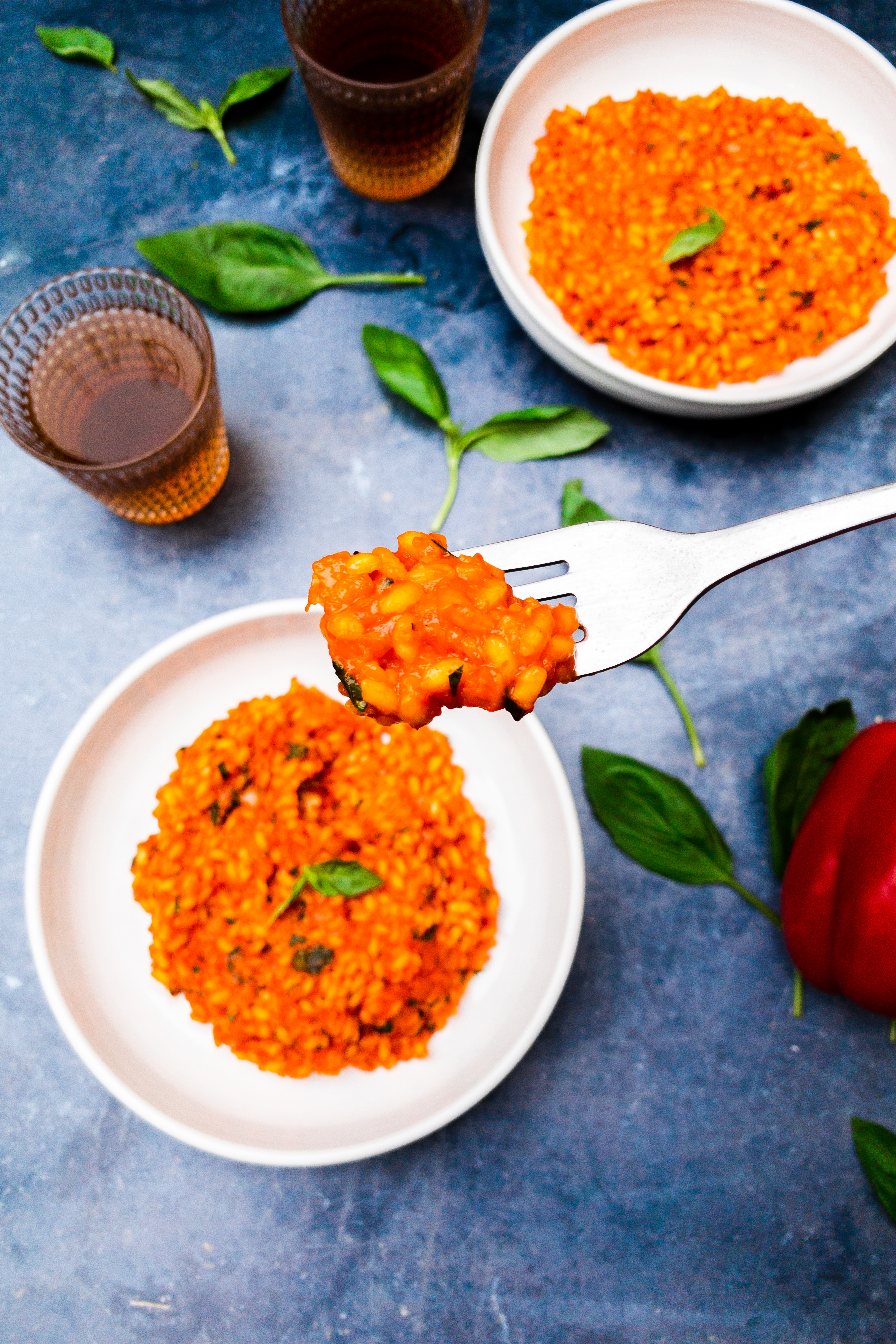 Roasted Red Pepper Risotto